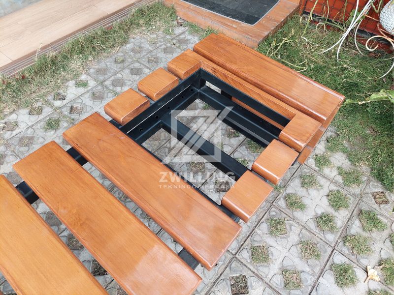 bangku minimalis dari besi
